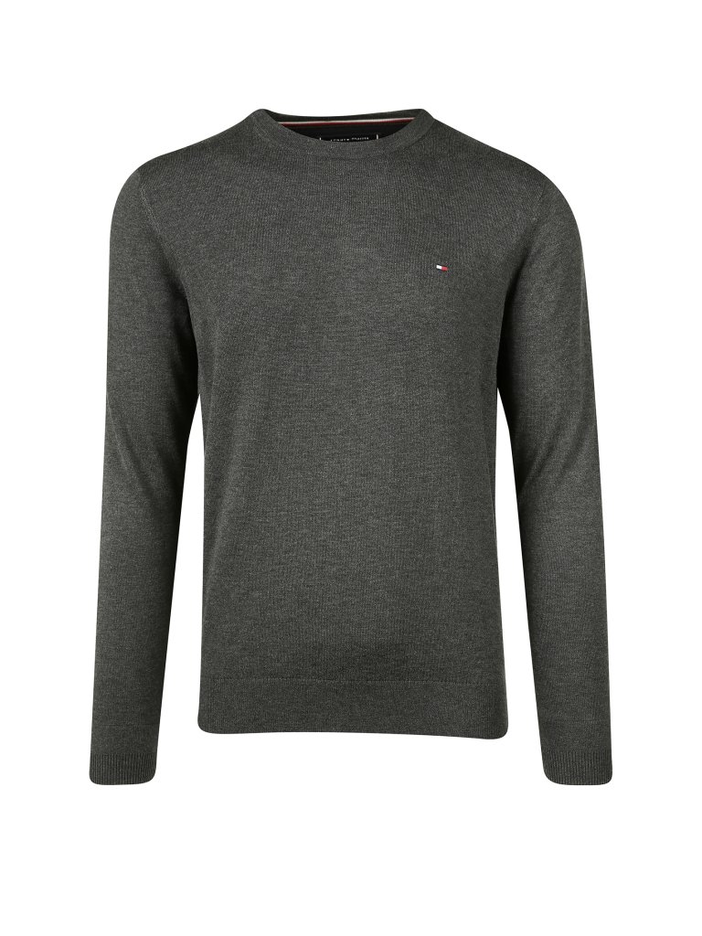TOMMY HILFIGER Pullover Regular Fit  grau | S