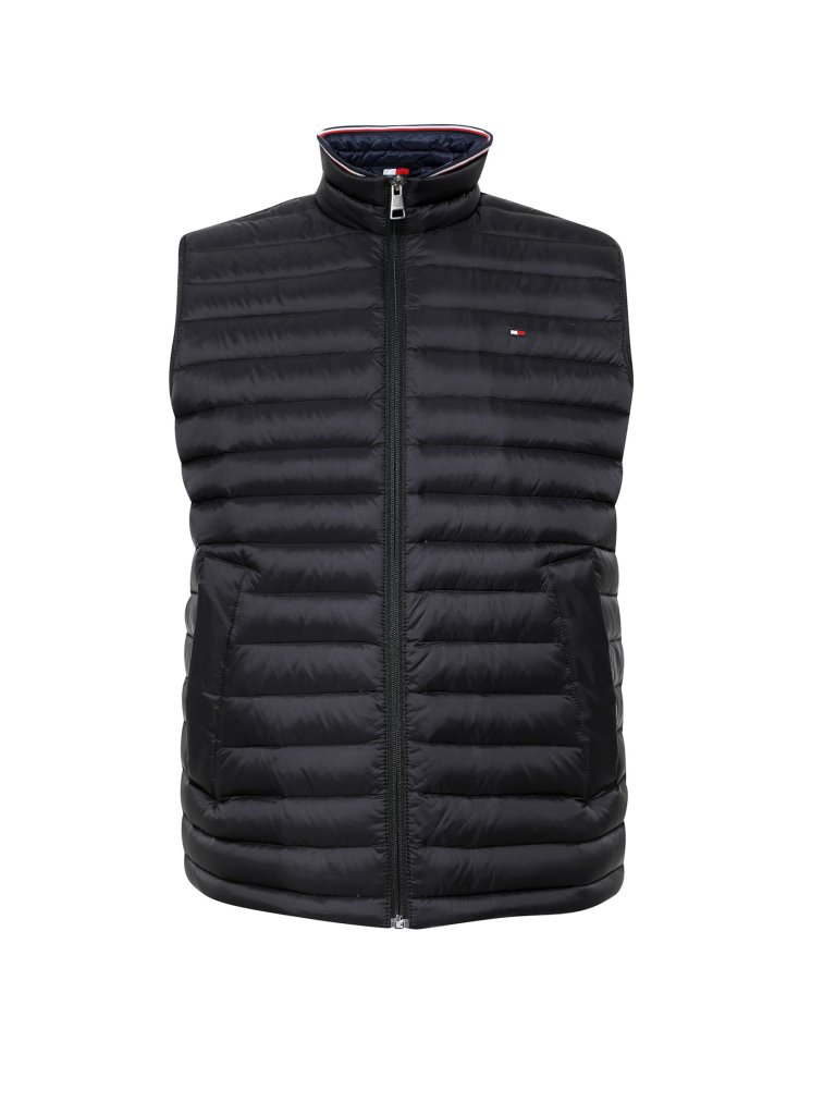 TOMMY HILFIGER Leichtsteppgilet schwarz | S