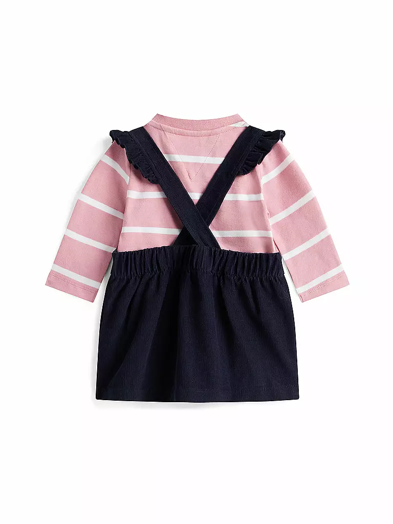 TOMMY HILFIGER | Baby Mädchen Set 2-teilig Langarmshirt und Kleid | dunkelblau