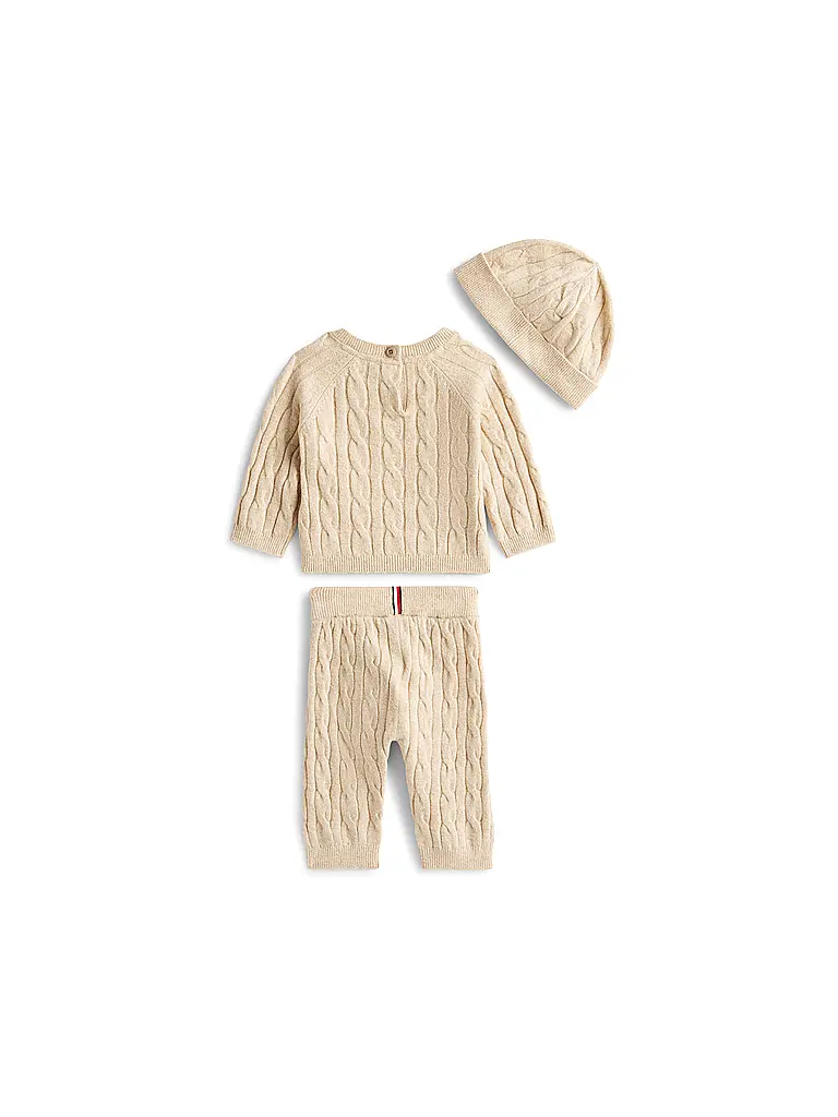 TOMMY HILFIGER | Baby Set 3-teilig Sweater, Hose und Mütze | 