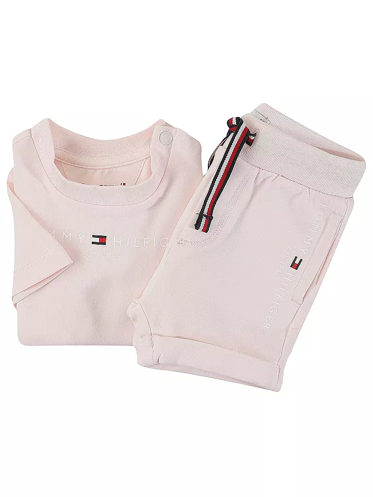 TOMMY HILFIGER | Baby Set T-Shirt und Shorts 2-teilig  | rosa