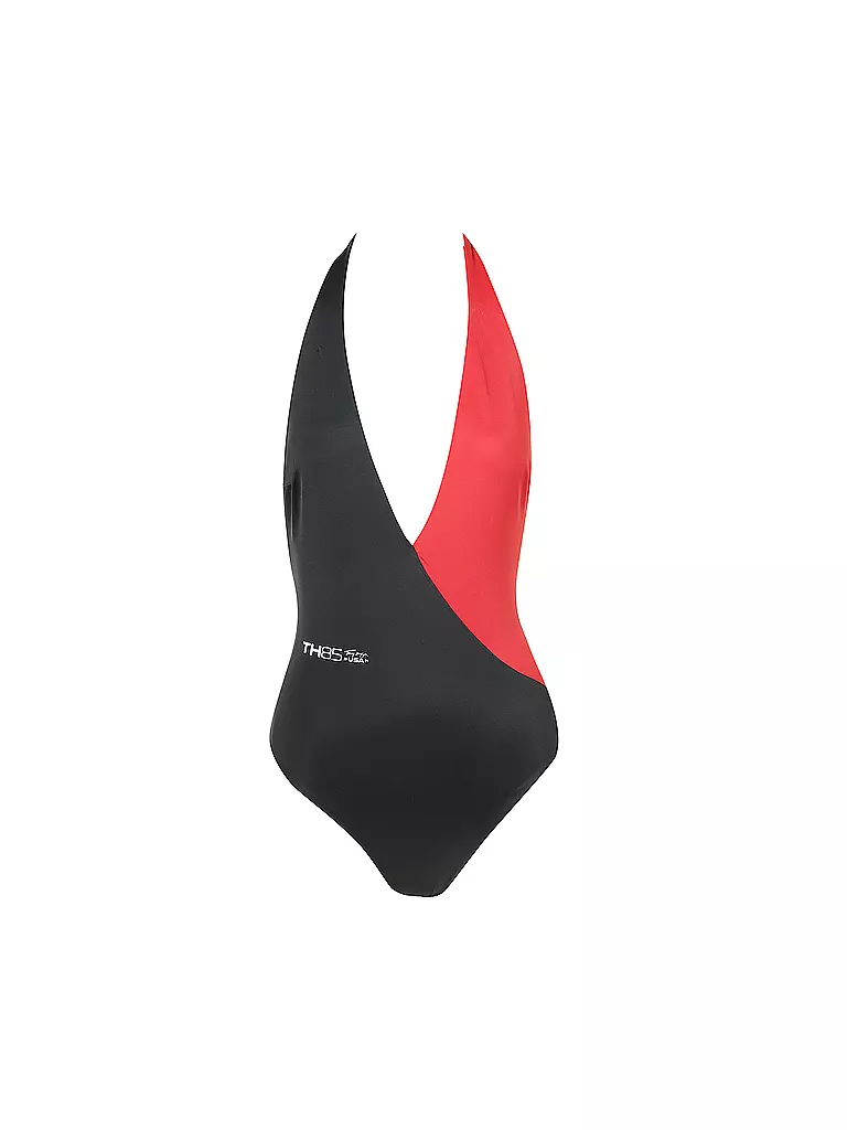 TOMMY HILFIGER | Badeanzug Cheeky One Piece Plunge | rot
