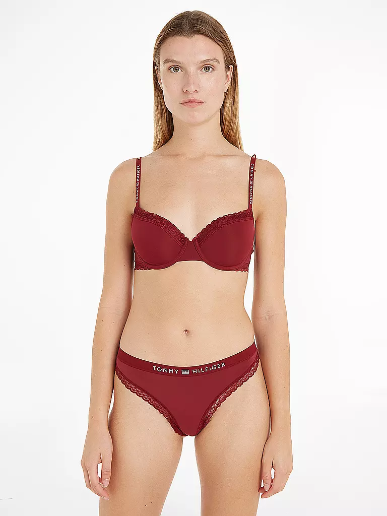 TOMMY HILFIGER | BH mit Bügel red | dunkelrot
