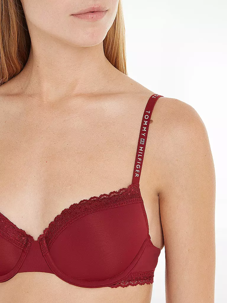 TOMMY HILFIGER | BH mit Bügel red | dunkelrot