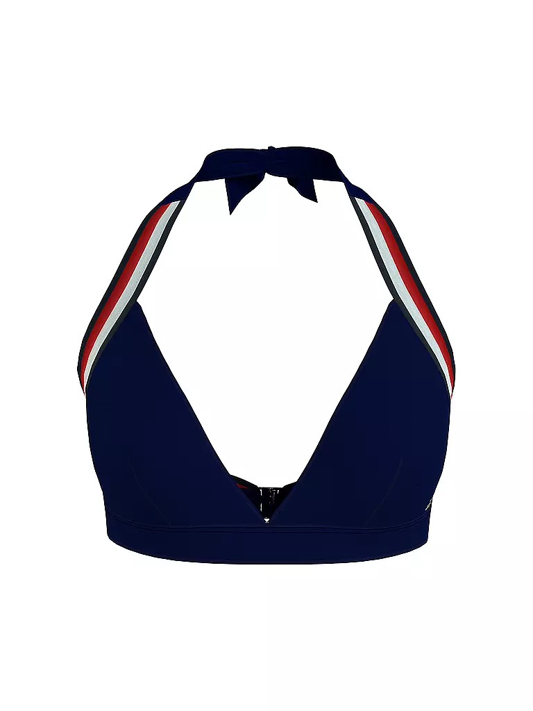 TOMMY HILFIGER | Bikini Oberteil - Triangle  | blau