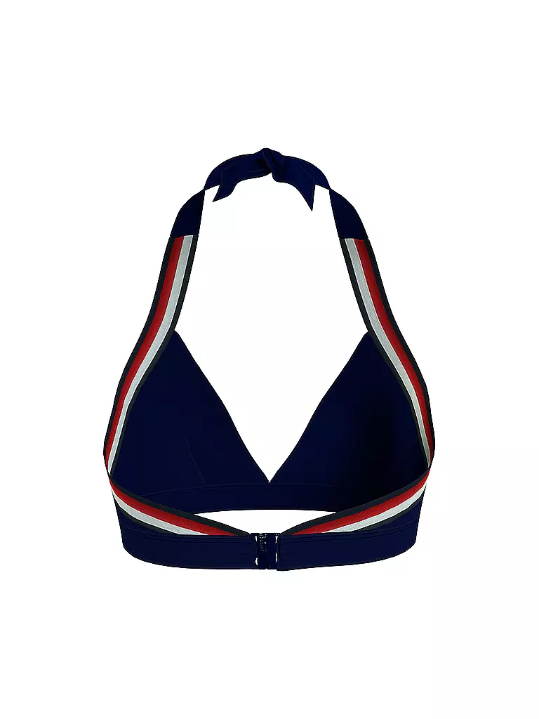 TOMMY HILFIGER | Bikini Oberteil - Triangle  | blau