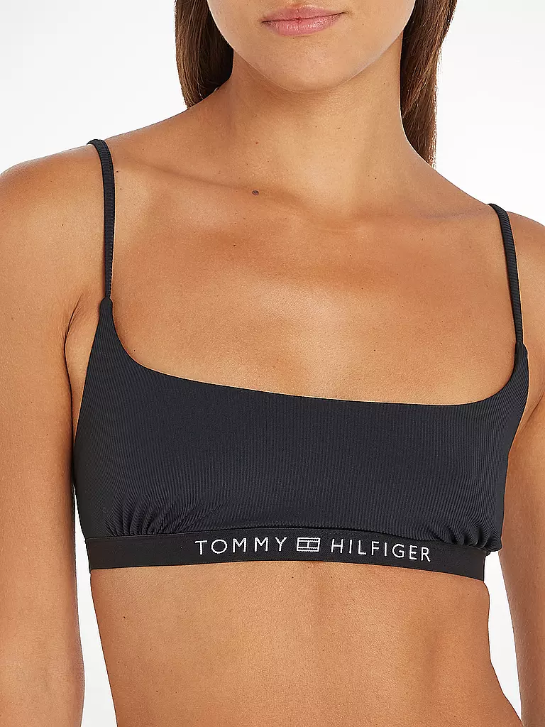 TOMMY HILFIGER | Bikini Top | schwarz