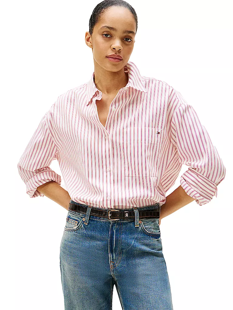TOMMY HILFIGER | Bluse  | weiss