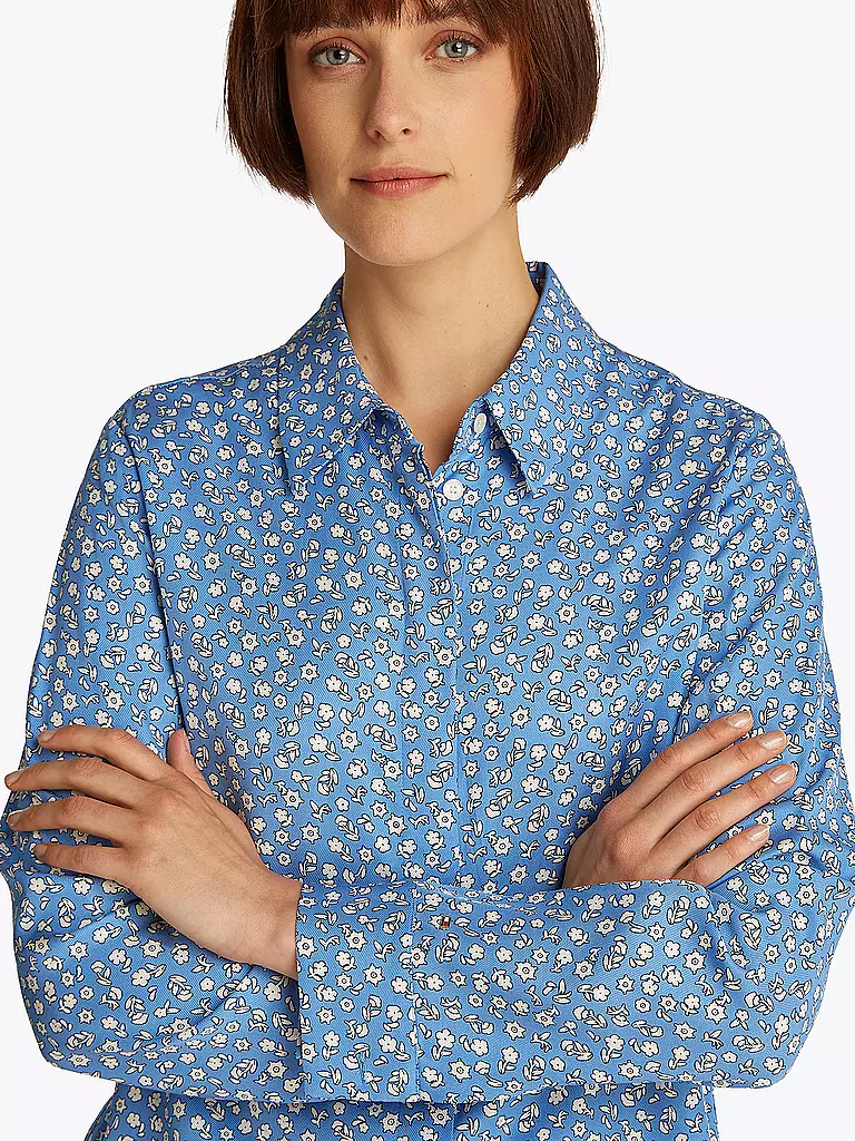 TOMMY HILFIGER | Bluse  | blau