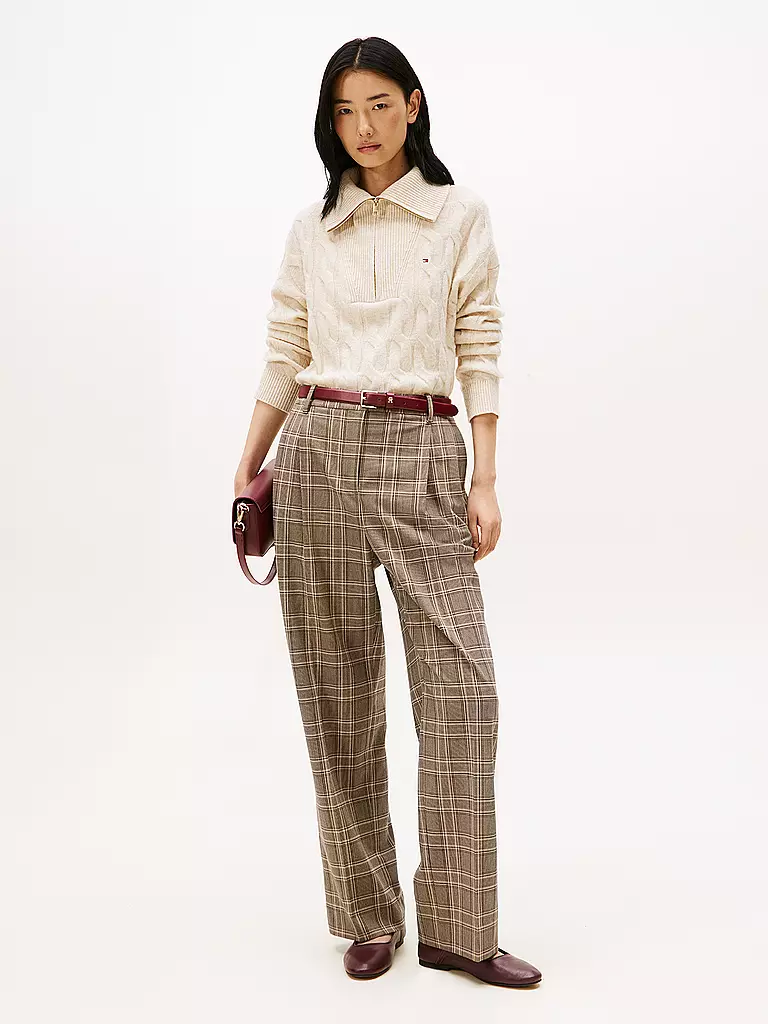 TOMMY HILFIGER | Businesshose  | braun