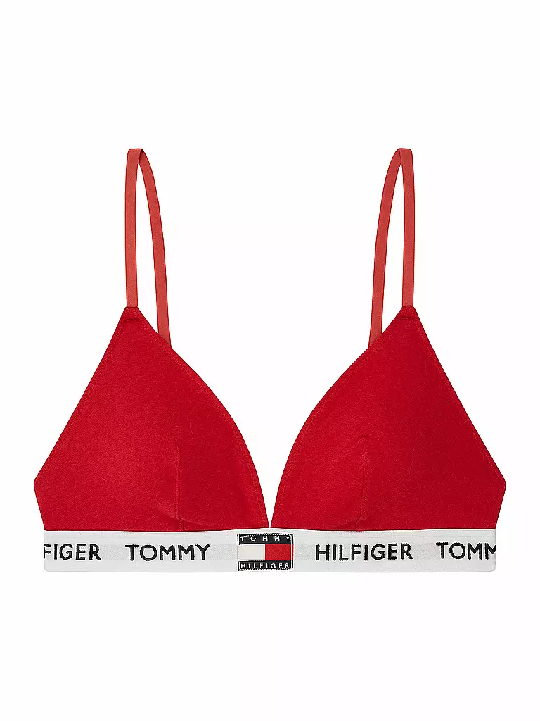 TOMMY HILFIGER | Bustier Padded Triangle BH red | rot