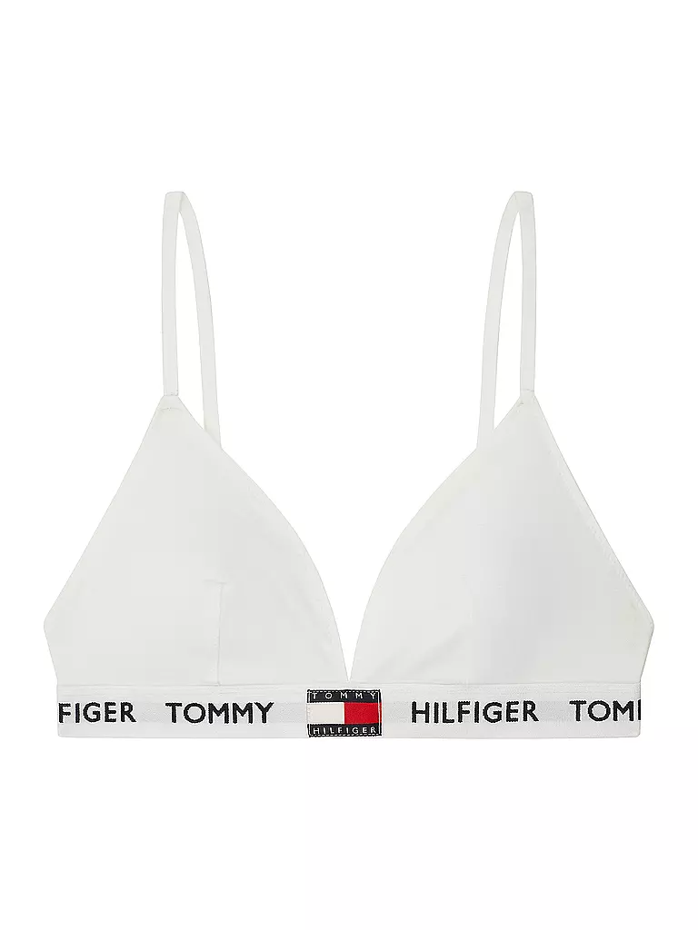 TOMMY HILFIGER | Bustier Padded Triangle BH white | weiss