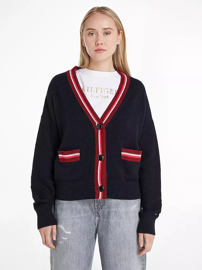 TOMMY HILFIGER | Cardigan | dunkelblau
