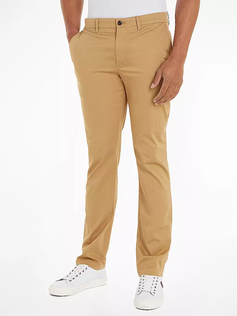TOMMY HILFIGER | Chino Straight Fit DENTON | hellbraun