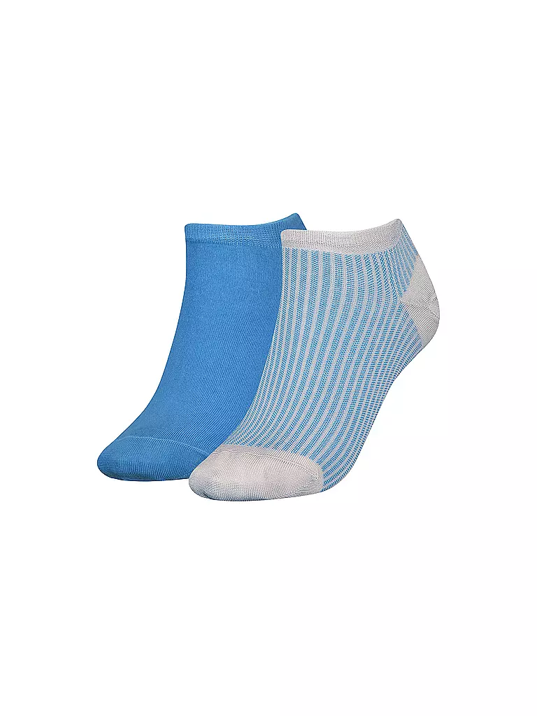 TOMMY HILFIGER | Damen Sneakersocken 2er Pkg light blue | hellblau