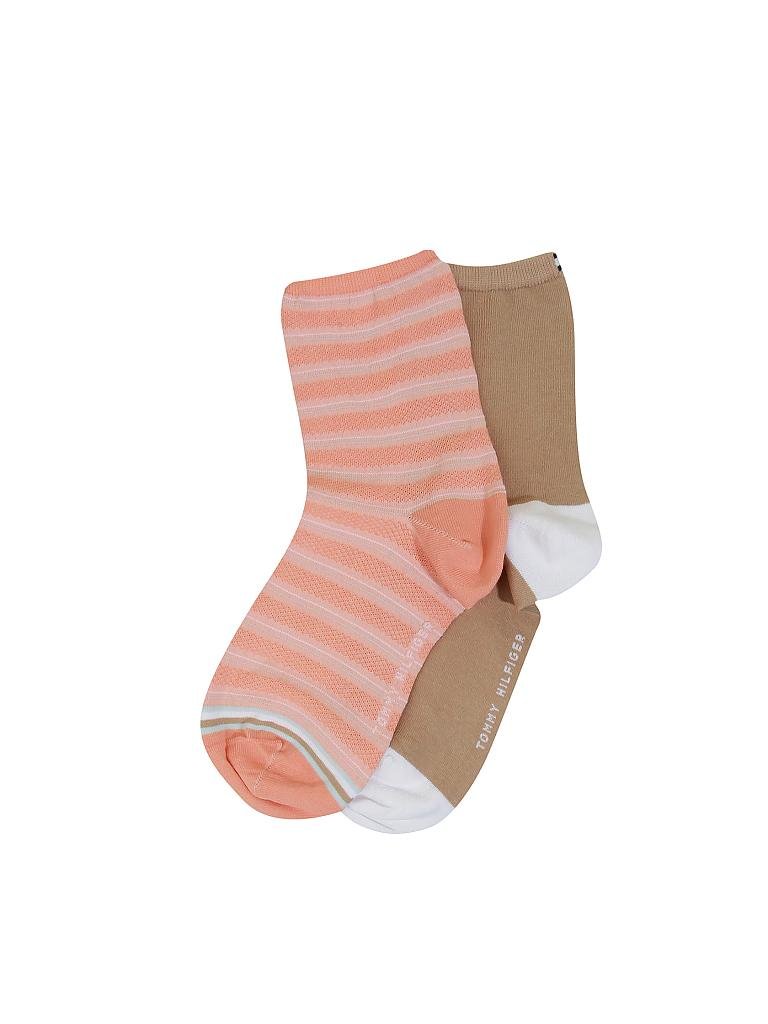 TOMMY HILFIGER | Damen Socken 2-er Pkg. "Preppy" | orange