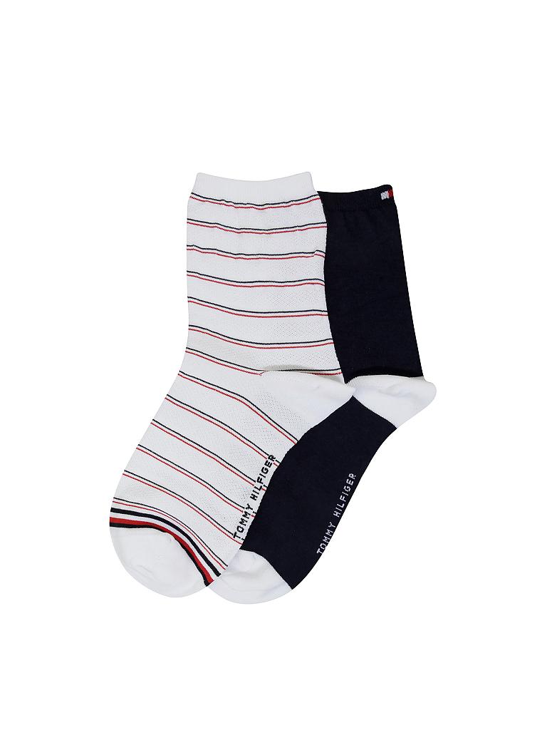 TOMMY HILFIGER | Damen Socken 2-er Pkg. "Preppy" | schwarz