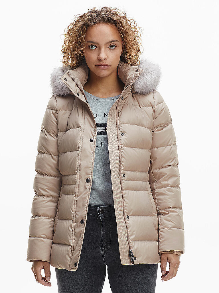 TOMMY HILFIGER | Daunenjacke '" TH Ess Tyra Down " | beige