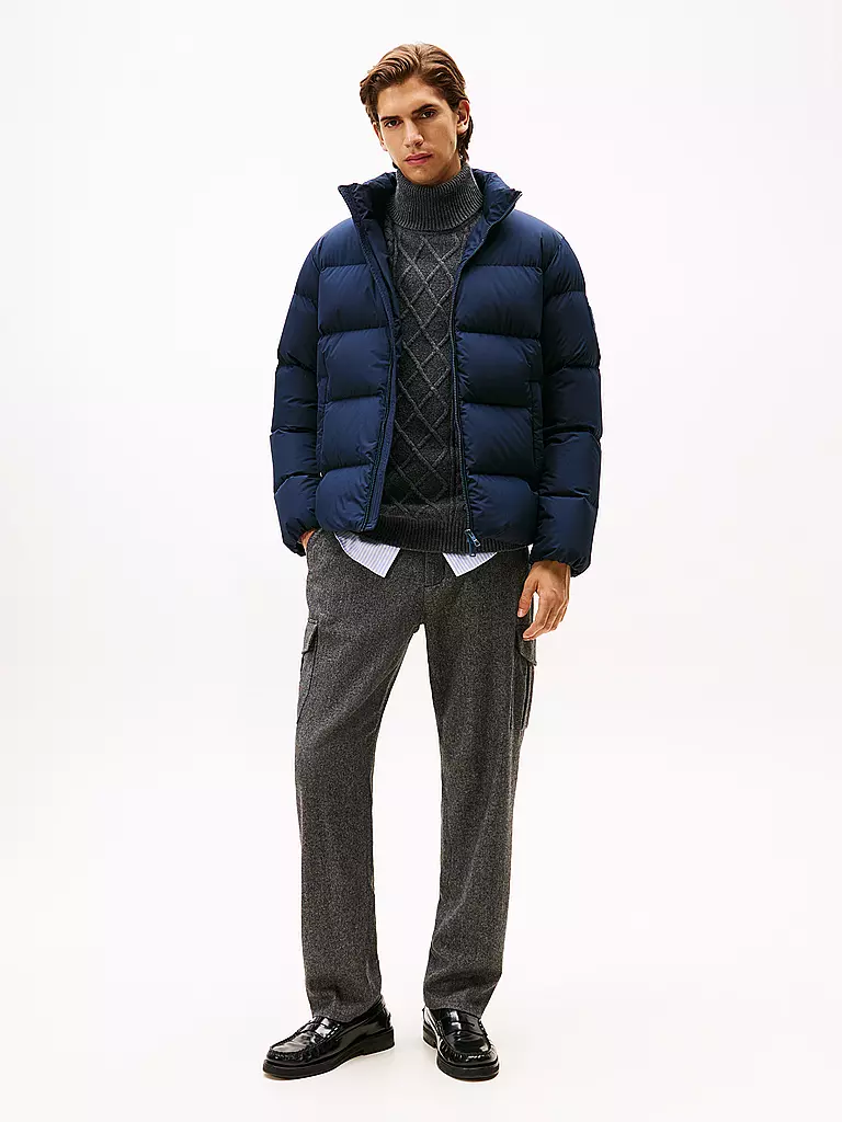 TOMMY HILFIGER | Daunensteppjacke | blau