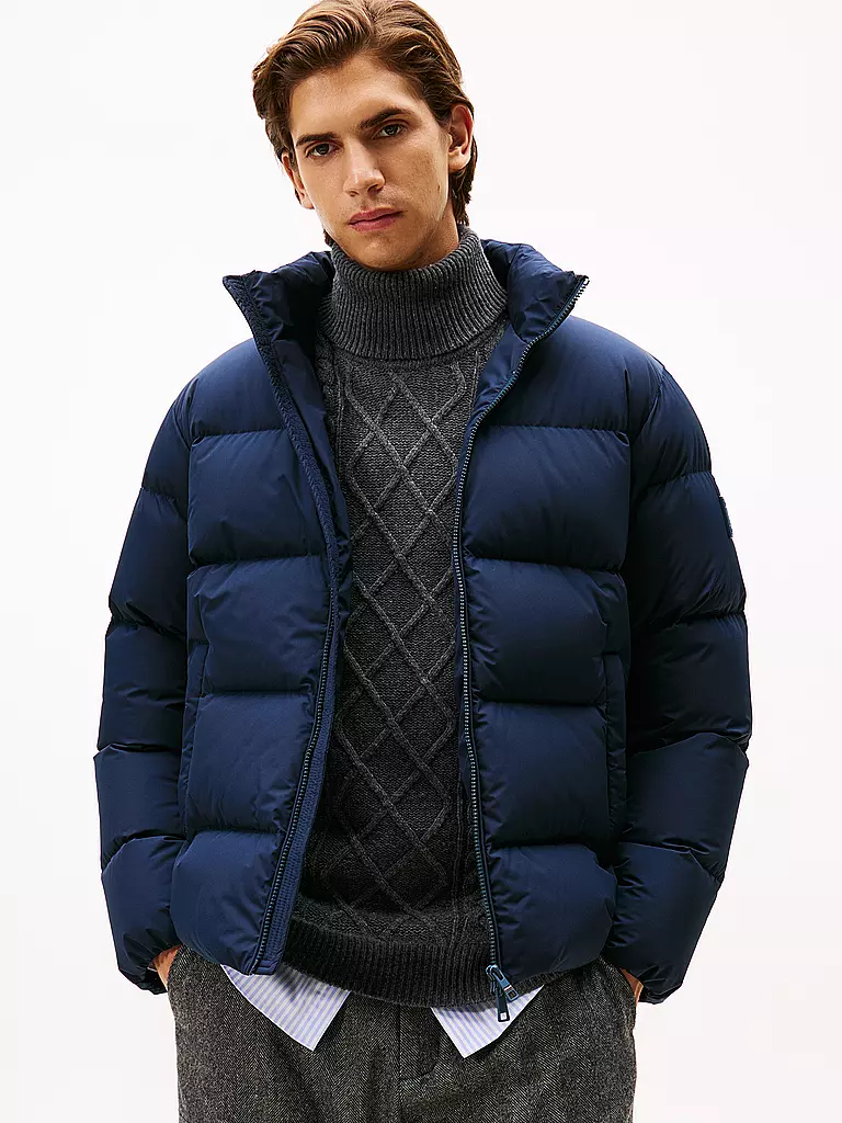 TOMMY HILFIGER | Daunensteppjacke | blau
