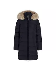 TOMMY HILFIGER | Daunensteppmantel | dunkelblau