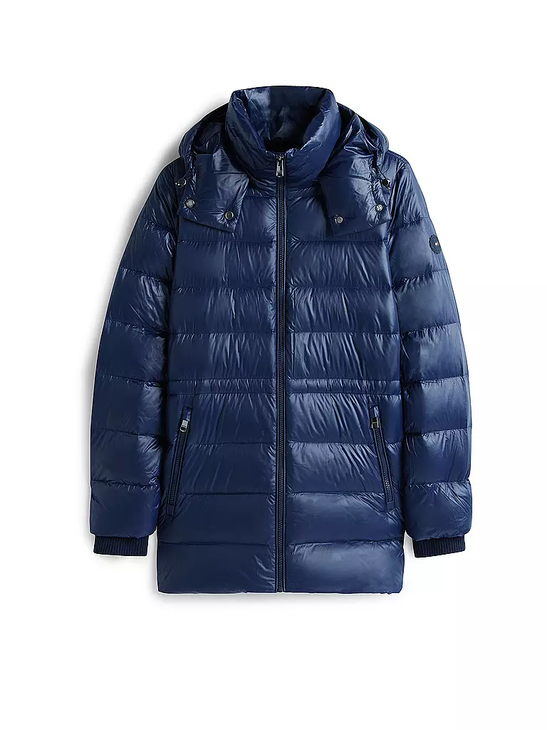 TOMMY HILFIGER | Daunensteppmantel | dunkelblau