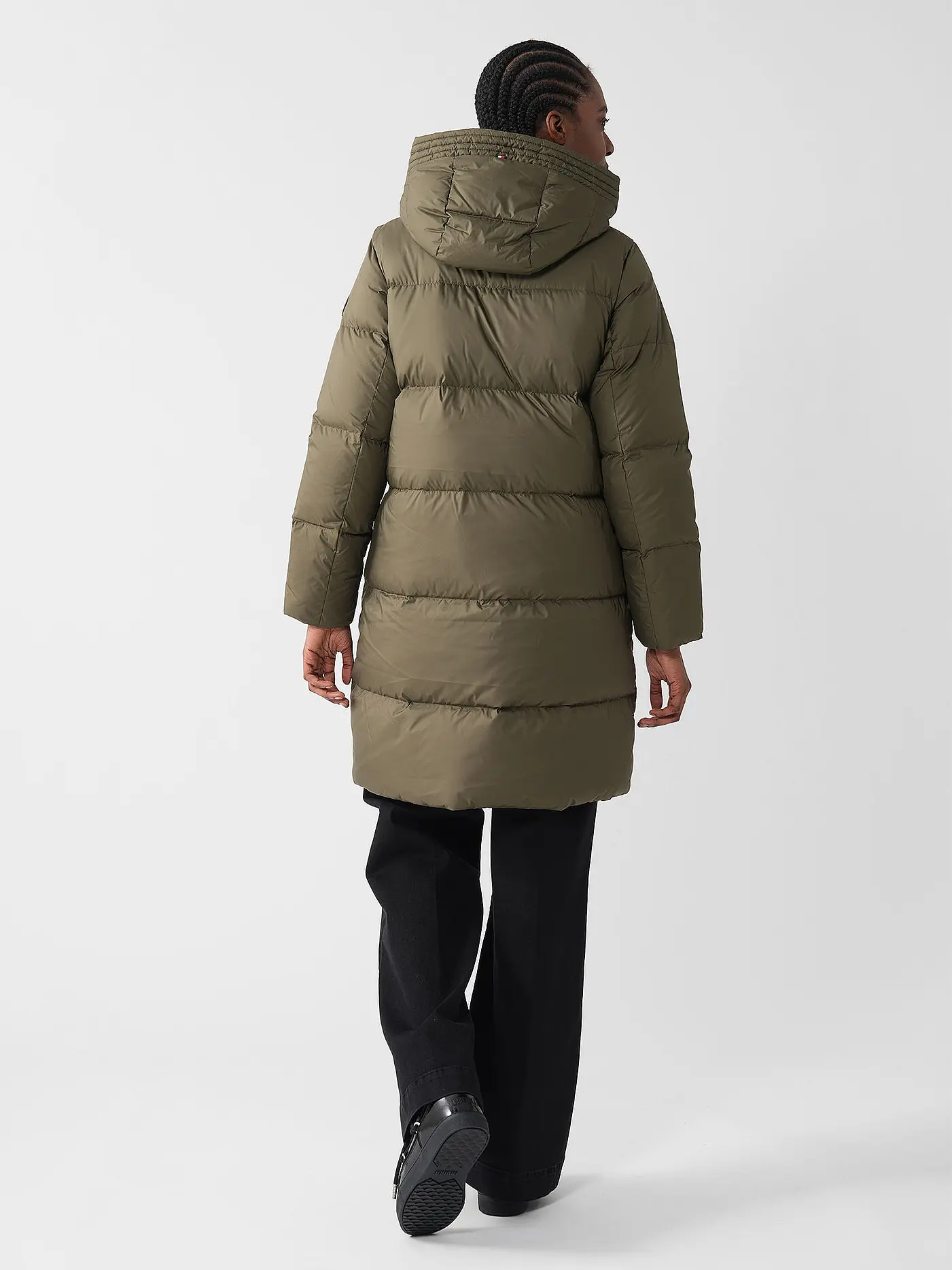 TOMMY HILFIGER | Daunensteppmantel | olive
