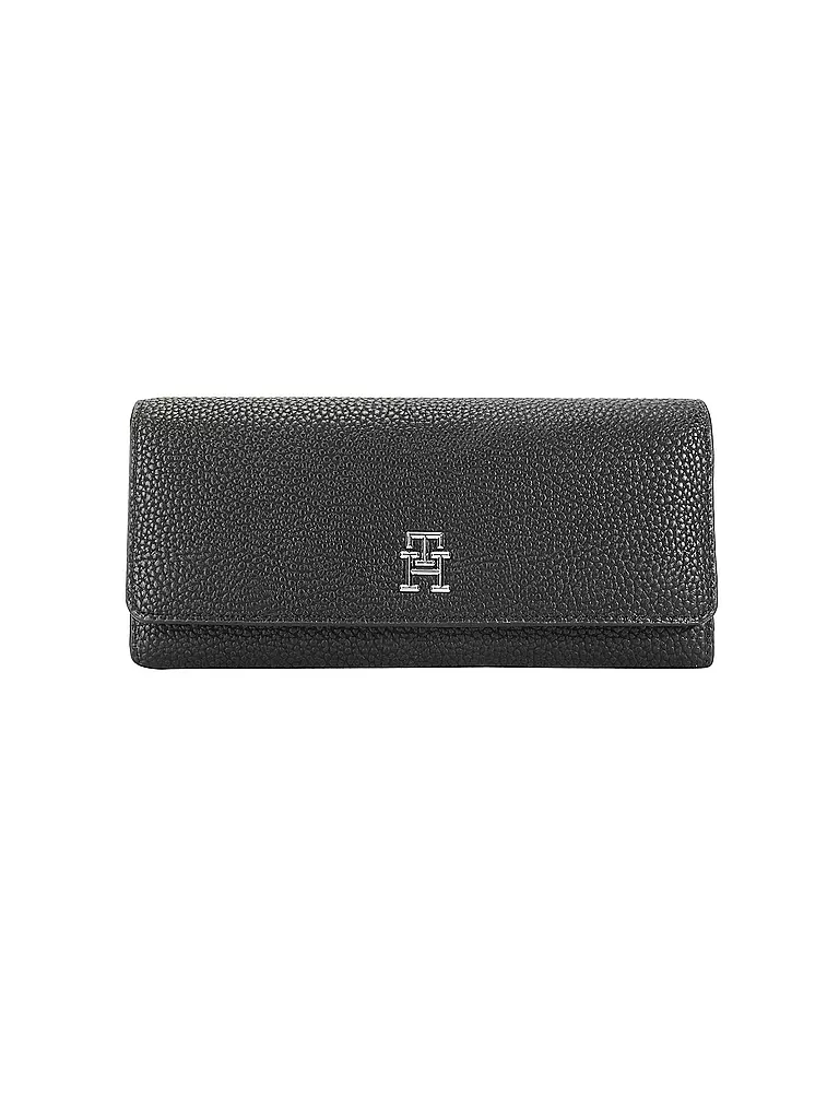 TOMMY HILFIGER | Geldbörse TH EMBLEM  | schwarz