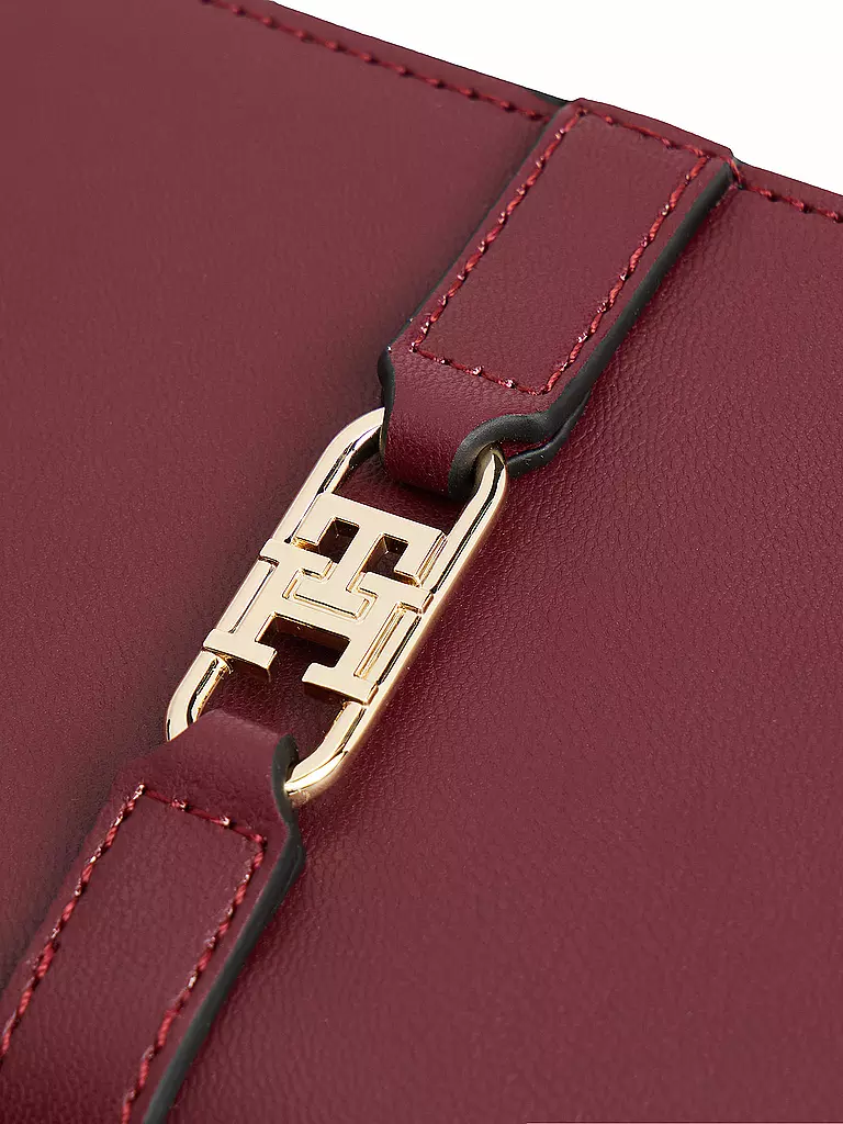 TOMMY HILFIGER | Geldbörse TH LIBRE Bifold | dunkelrot