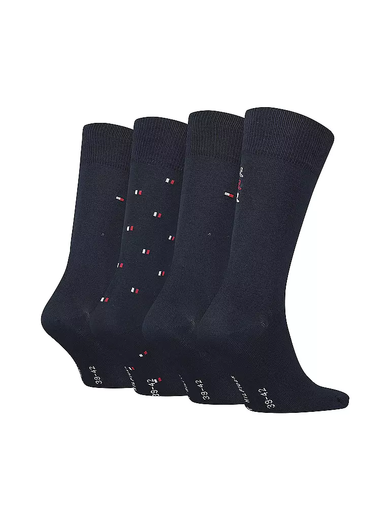 TOMMY HILFIGER | Geschenkbox Socken 4-er Pkg. navy | dunkelblau