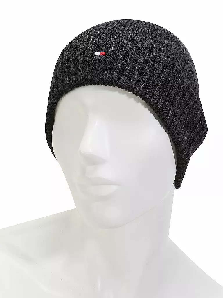 TOMMY HILFIGER | Geschenkset - Schal und Haube | schwarz