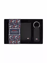 TOMMY HILFIGER | Geschenkset Geldbörse und Schlüsselanhänger | schwarz