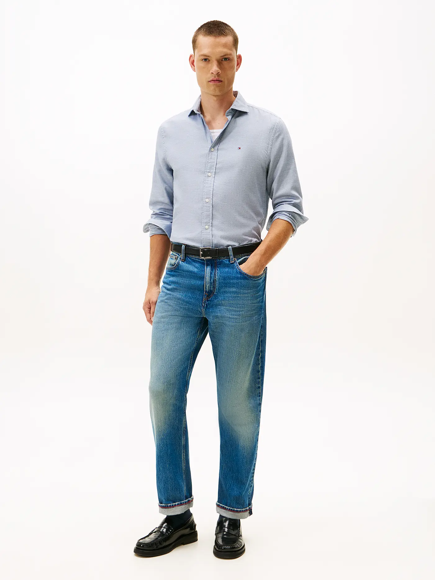 TOMMY HILFIGER | Hemd Regular Fit  | blau