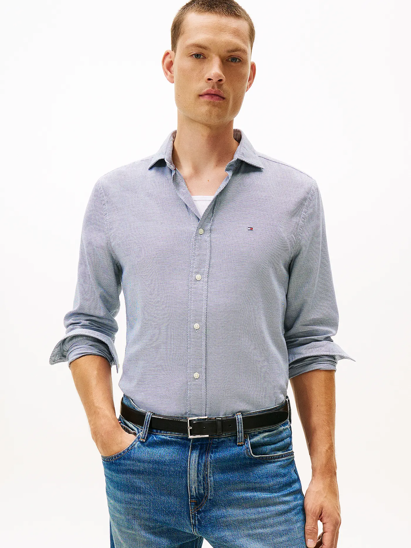 TOMMY HILFIGER | Hemd Regular Fit  | blau