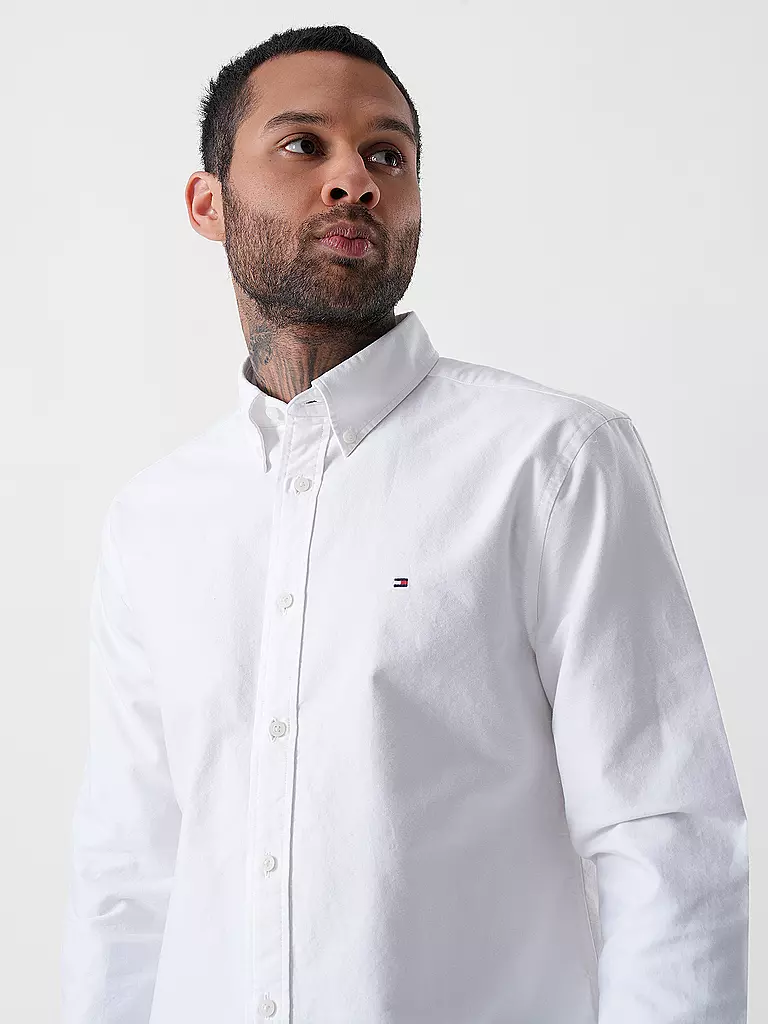 TOMMY HILFIGER | Hemd Regular Fit  | weiss