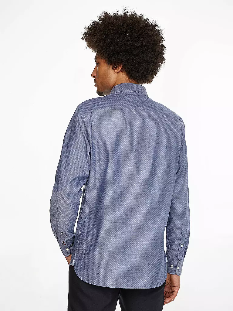 TOMMY HILFIGER | Hemd Regular Fit DOBBY | blau
