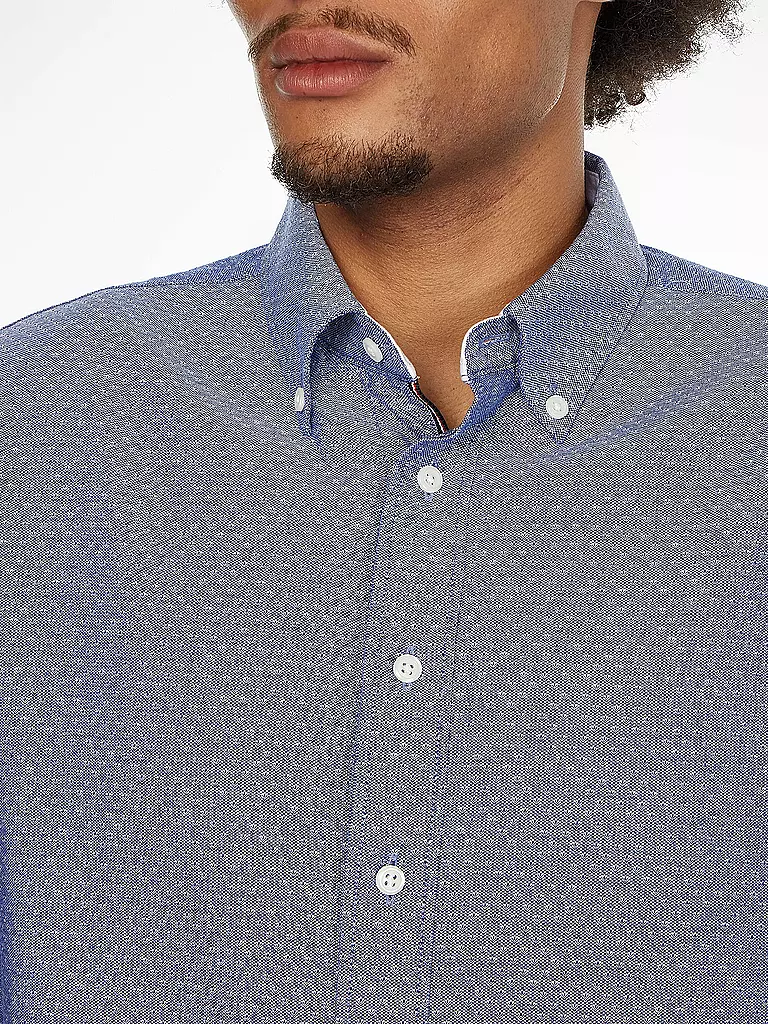 TOMMY HILFIGER | Hemd Regular Fit DOBBY | blau