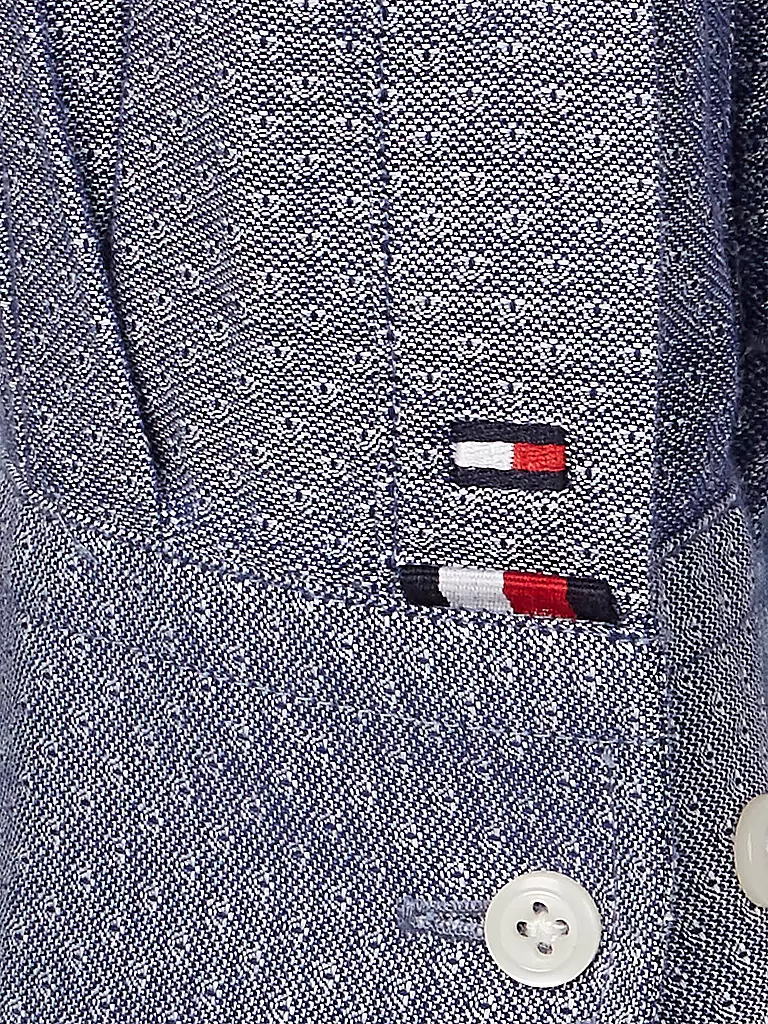 TOMMY HILFIGER | Hemd Regular Fit DOBBY | blau