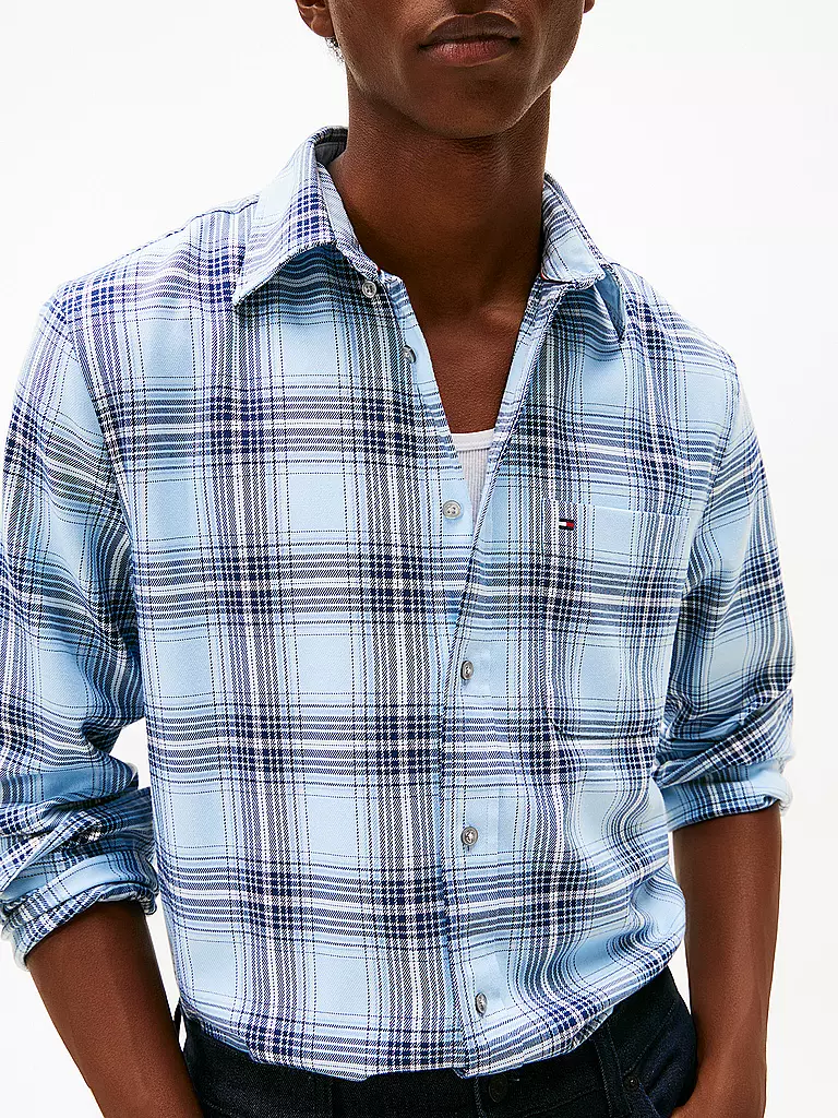 TOMMY HILFIGER | Hemd Regular Fit | hellblau