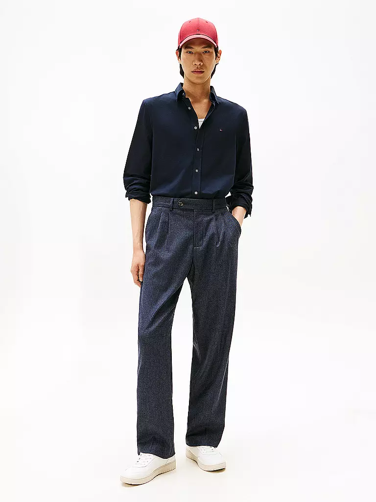 TOMMY HILFIGER | Hemd Slim Fit  | dunkelblau