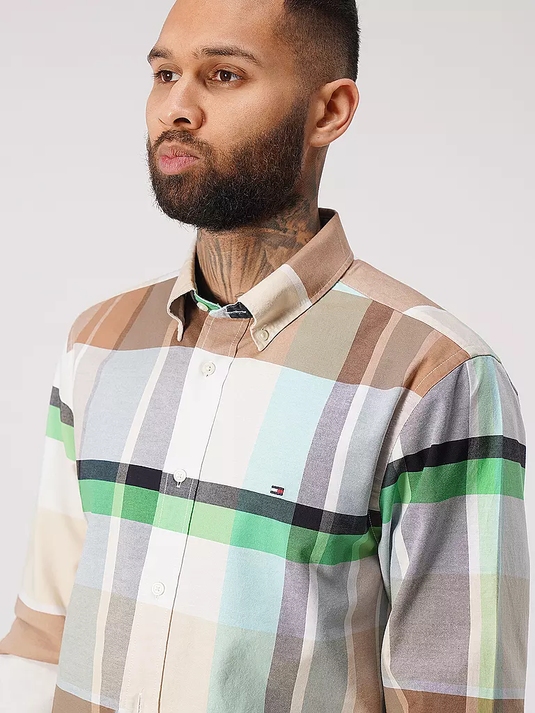 TOMMY HILFIGER | Hemd Slim Fit  | grün
