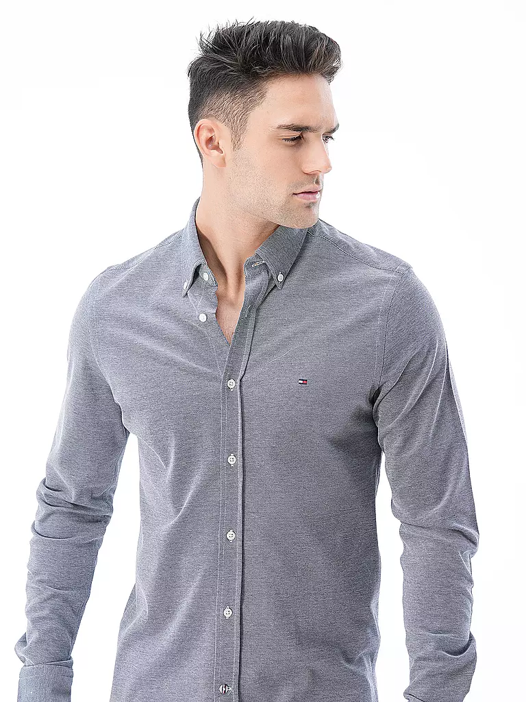 TOMMY HILFIGER | Hemd Slim Fit | hellgrau