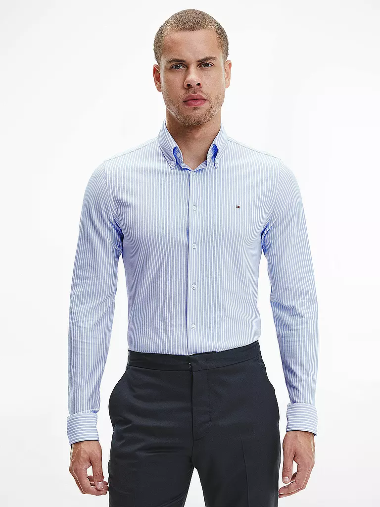 TOMMY HILFIGER | Hemd Slim Fit | blau