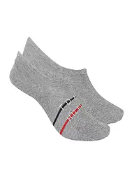 TOMMY HILFIGER | Herren Füsslinge 2er Pkg white  | grau