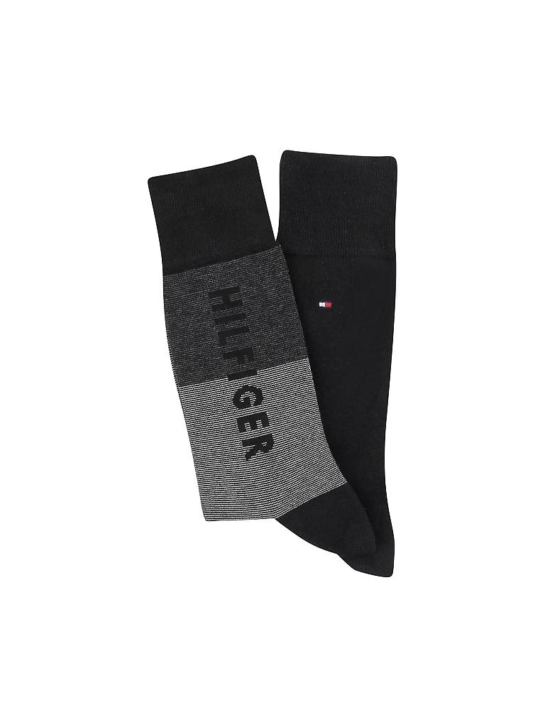 TOMMY HILFIGER | Herren Socken 2er Pkg | schwarz