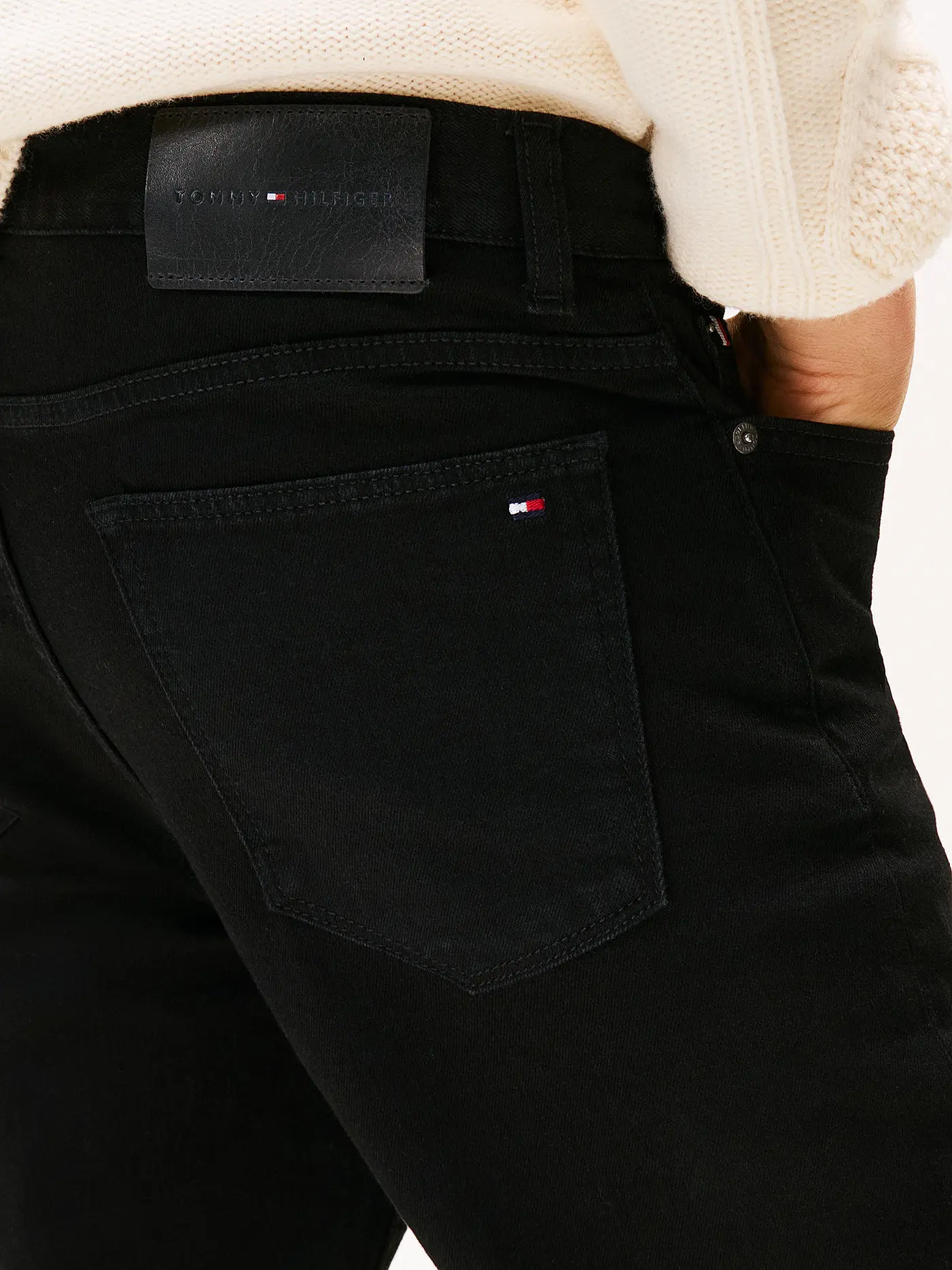 TOMMY HILFIGER | Jeans Slim Fit  | schwarz