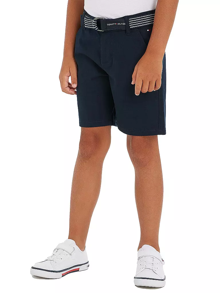 TOMMY HILFIGER | Jungen Chino Shorts ESSENTIAL | dunkelblau