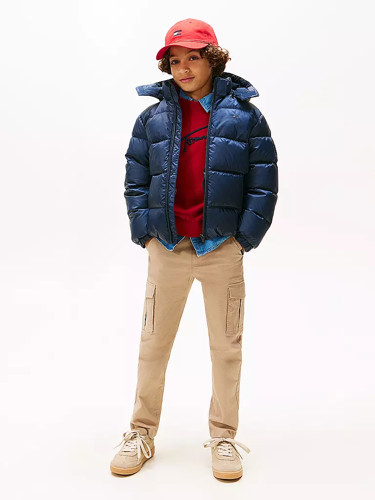 TOMMY HILFIGER | Jungen Jacke  | dunkelblau