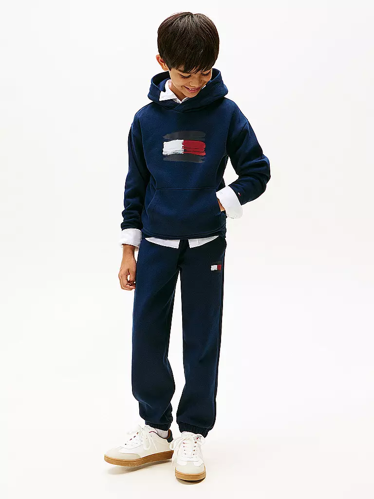 TOMMY HILFIGER | Jungen Kapuzensweater - Hoodie | dunkelblau