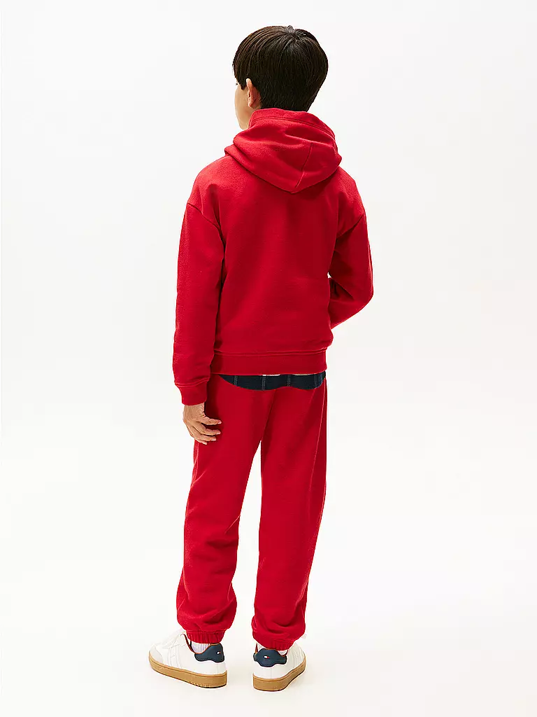 TOMMY HILFIGER | Jungen Kapuzensweater - Hoodie | rot